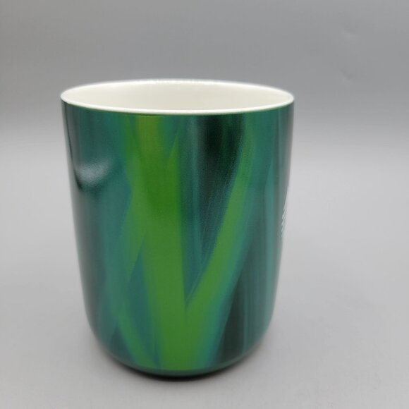 Starbucks Misty Green Gradient Ceramic Mug Northern Lights Pattern - Picture 4 of 7